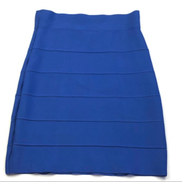 BCBG MAXAZRIA Bandage Cobalt Skirt Sz S - Picture 11 of 12